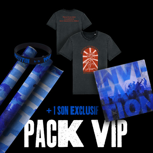 Pack VIP ( Cd + t-shirt + poster + bracelet + 1 son bonus exclusif )